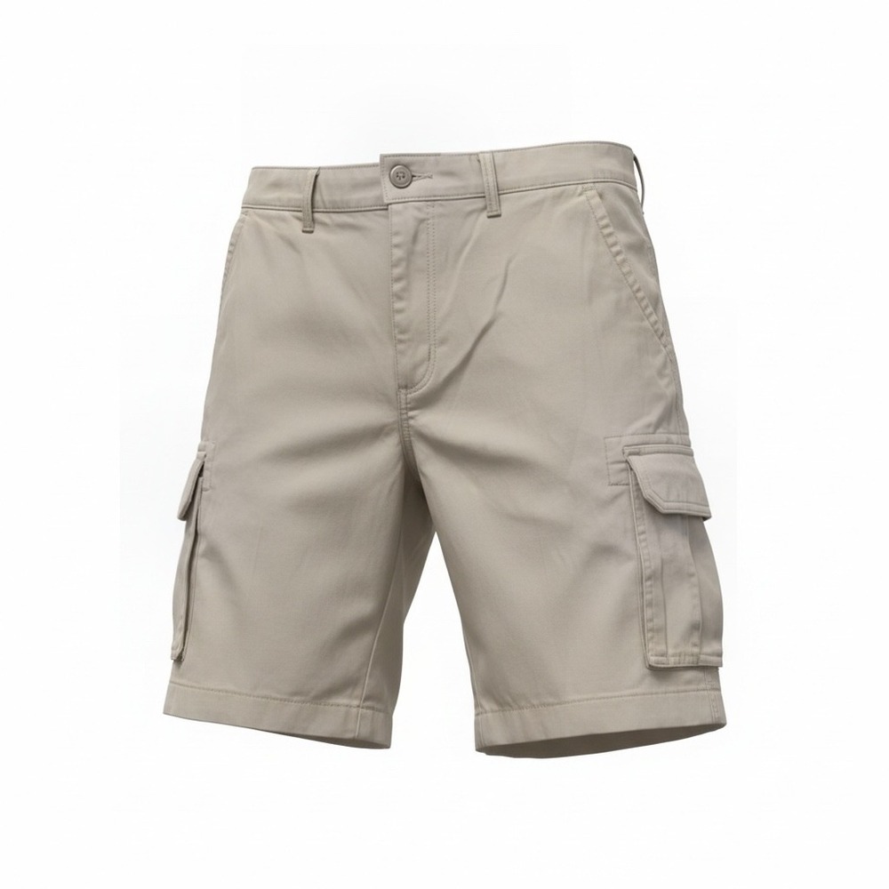 Roundtree & Yorke Beige Cream Cargo Shorts 36W Men's Classic Fit Hiking Camp Fun